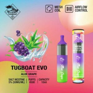 Tugboat EVO 4500 Puffs 50mg Aloe Grape