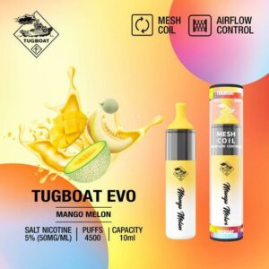 Tugboat EVO 4500 Puffs 50mg Mango Melon