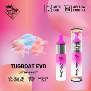 Tugboat Evo - Cotton Candy 4500 Puffs 50mg