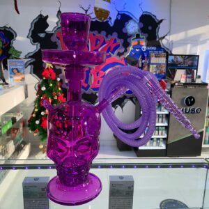 Glass Scull Hookah Red, Neon Green, Purple