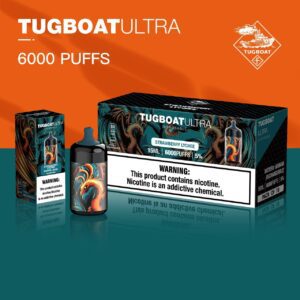 Tugboat Ultra Strawberry Lychee 6000 Puffs 5% Disposable Vape