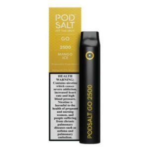 Podsalt Go Mango Ice 2500 Puffs 2% Disposable Vape