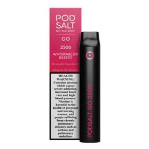 Pod salt Go Watermelon Breeze 2500 Puffs 2% Disposable Vape