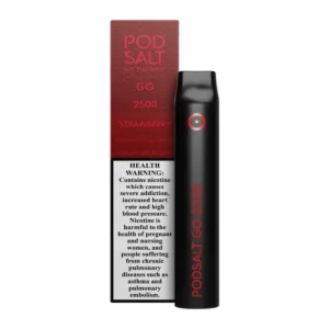 Pod salt Go Strawberry 2500 Puffs 2% Disposable Vape