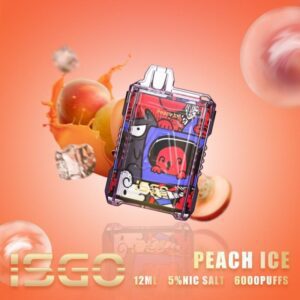 ISGO Drum Box Peach Ice 6000 puffs Disposable