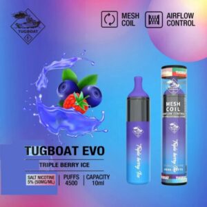 Tugboat Evo - Triple Berry Ice 4500 Puffs 50mg