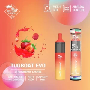 Tugboat Evo - Strawberry Lychee 4500 Puffs 50mg