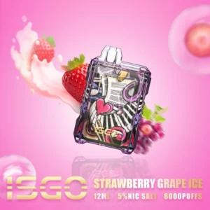 ISGO Drum Box Strawberry Grape Ice 6000 puffs Disposable